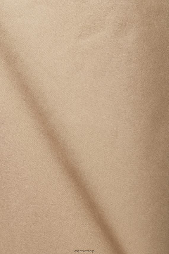 plašči sl Esprit ženske dežni plašč s kapuco na vrvico kamela 6X446306