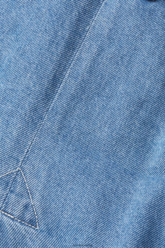 plašči sl Esprit ženske denim trenčkot pranje modre svetlobe 6X446486