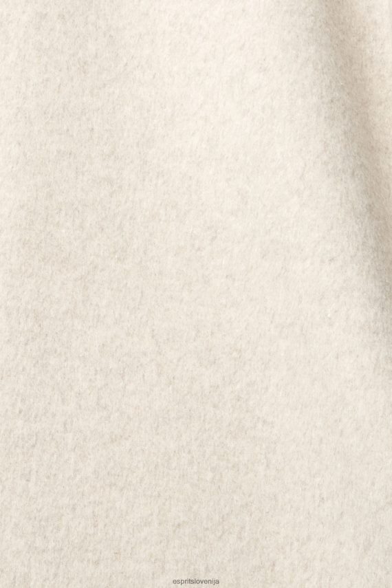 plašči sl Esprit ženske plašč iz mešanice volne krem bež 6X446561