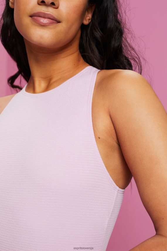 plavati sl Esprit ženske kopalke s prekrižano teksturo lila 6X44680