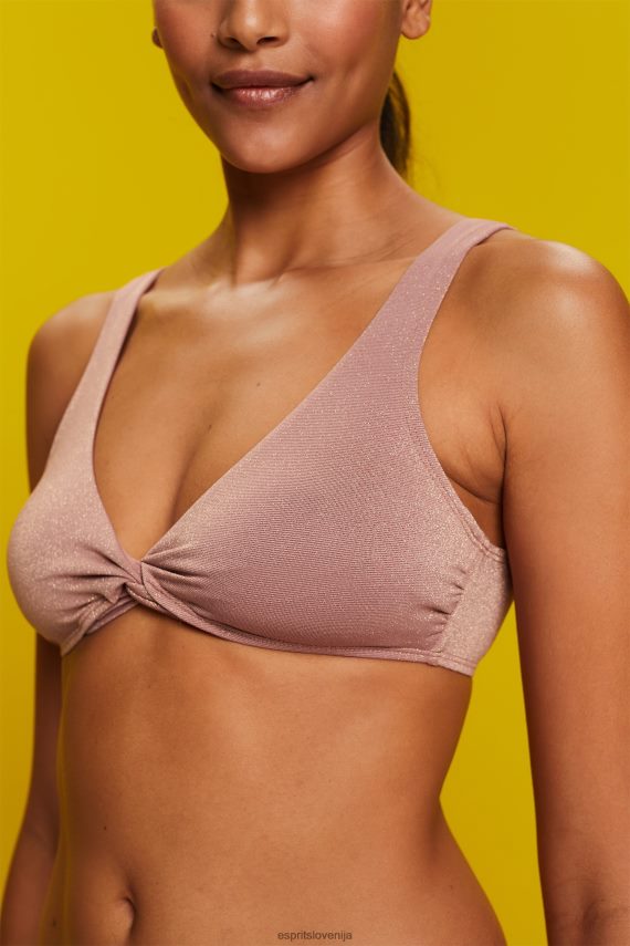 plavati sl Esprit ženske recikliran: bleščeče mehak bikini zgornji del cimet 6X44684