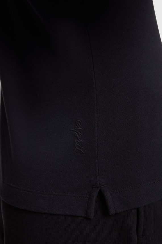 polos sl Esprit ženske delfin teniški klub classic polo Črna 6X446493