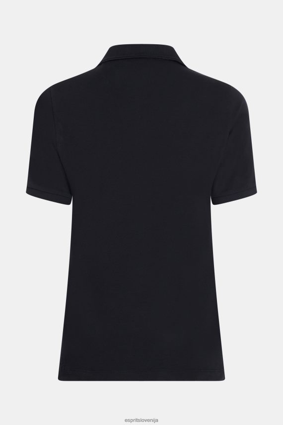 polos sl Esprit ženske delfin teniški klub classic polo Črna 6X446493