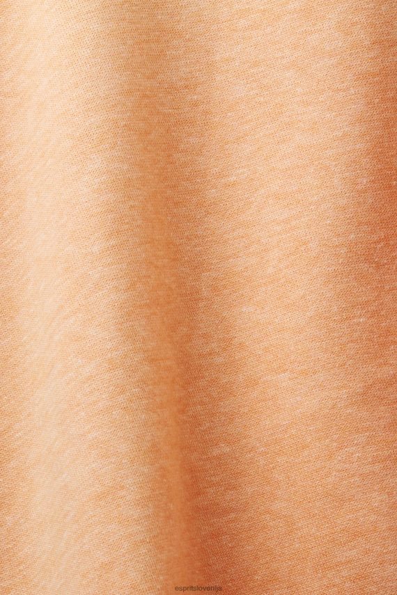 puloverji in puloverji s kapuco sl Esprit ženske hoodie s srčkom zlato oranžna 6X446353