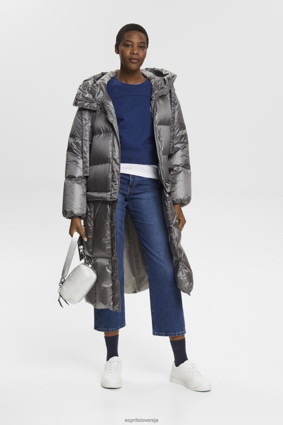 puloverji in puloverji s kapuco sl Esprit ženske odrezana jopica črnilo 6X446155