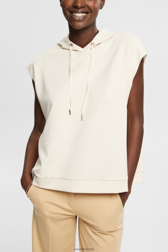 puloverji in puloverji s kapuco sl Esprit ženske pulover brez rokavov s stranskimi razporki led 6X446532