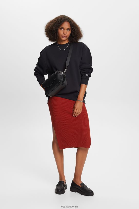 puloverji in puloverji s kapuco sl Esprit ženske pulover iz mešanice bombaža Črna 6X44627