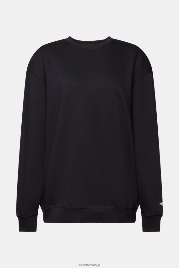 puloverji in puloverji s kapuco sl Esprit ženske pulover iz mešanice bombaža Črna 6X44627