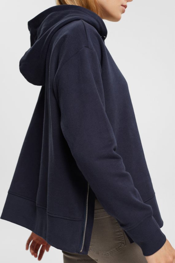 puloverji in puloverji s kapuco sl Esprit ženske pulover s kapuco mornarica 6X446511