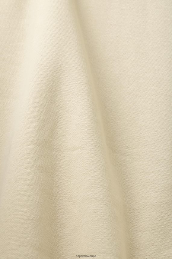 puloverji in puloverji s kapuco sl Esprit ženske pulover s kapuco s potiskom logotipa bež 6X446169