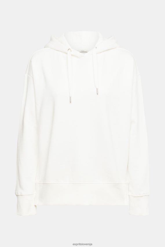 puloverji in puloverji s kapuco sl Esprit ženske pulover s kapuco umazano bela 6X446509