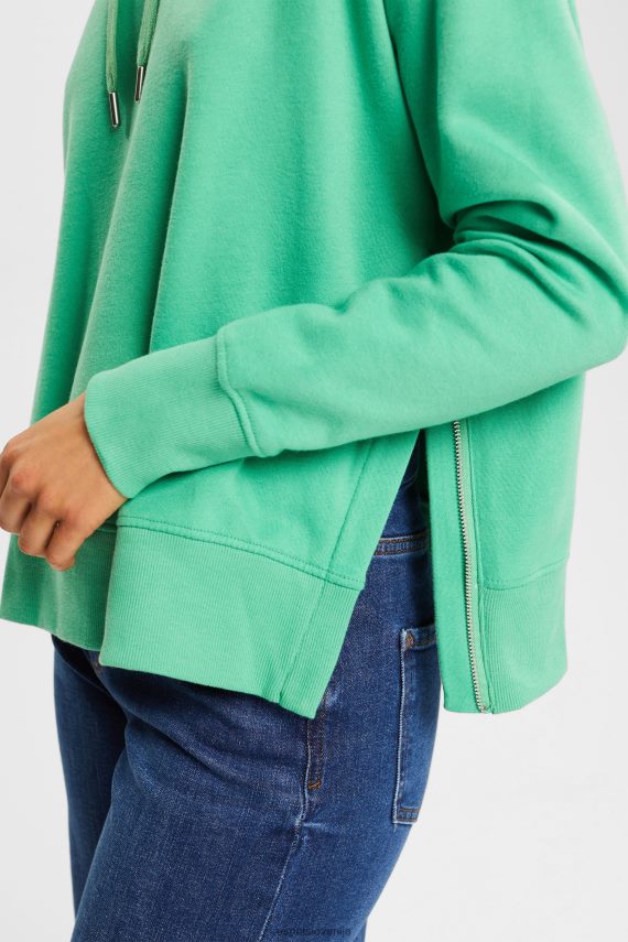 puloverji in puloverji s kapuco sl Esprit ženske pulover s kapuco zelena 6X446510