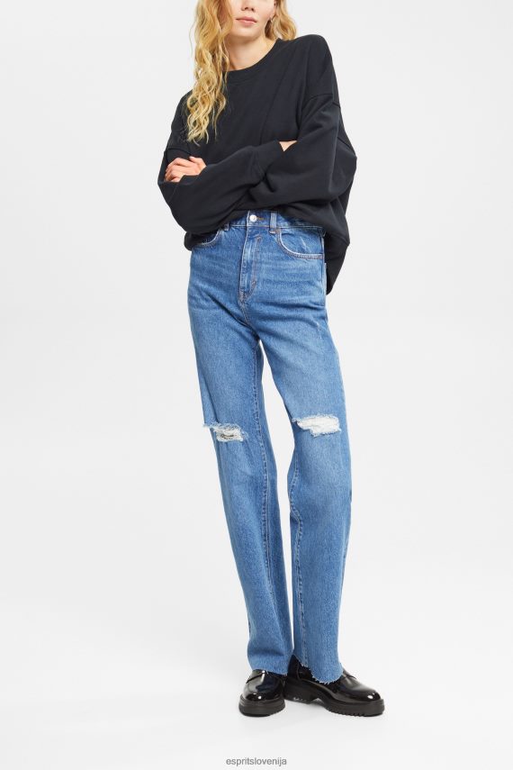 puloverji in puloverji s kapuco sl Esprit ženske pulover sproščenega kroja Črna 6X446522