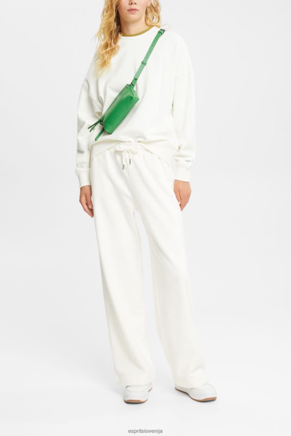 puloverji in puloverji s kapuco sl Esprit ženske pulover sproščenega kroja umazano bela 6X446523