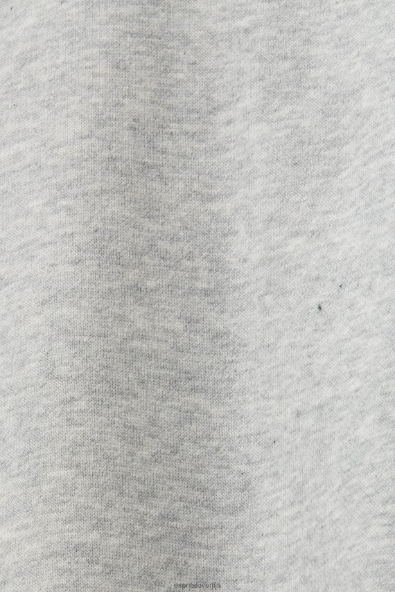 puloverji in puloverji s kapuco sl Esprit ženske recikliran: prevelik pulover s kapuco svetlo siva 6X44630