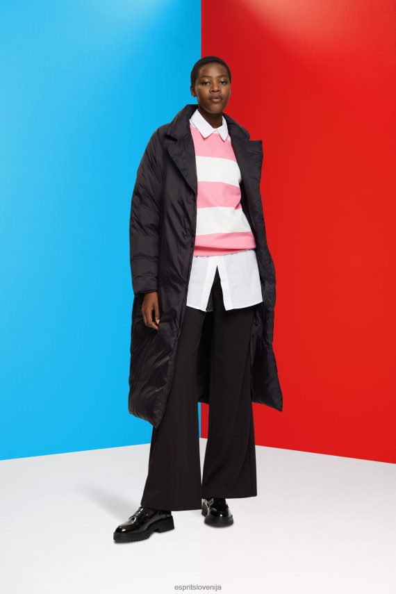 puloverji in puloverji s kapuco sl Esprit ženske črtasto jopico roza 6X446402