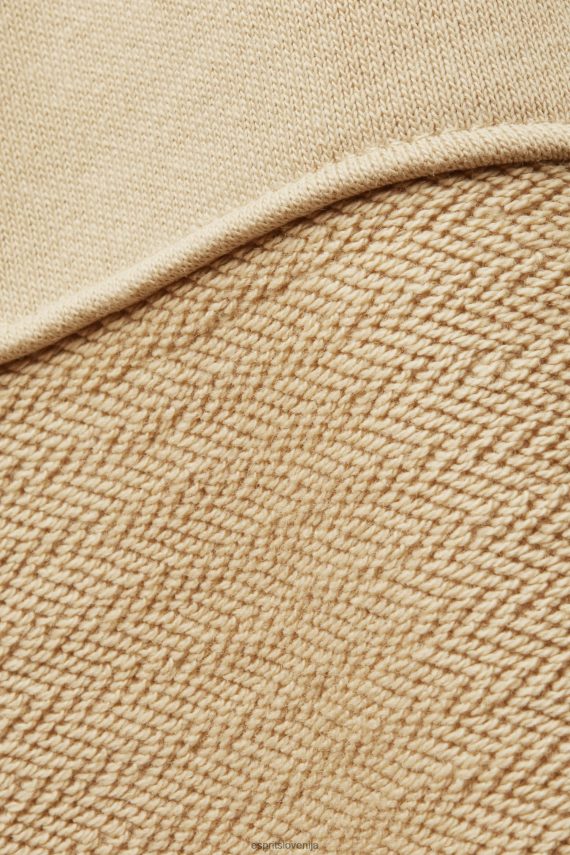 puloverji in puloverji s kapuco sl Esprit ženske skrajšan pulover s kapuco pesek 6X446289