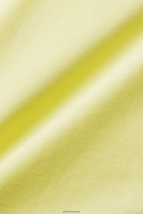 puloverji in puloverji s kapuco sl Esprit ženske skrajšan pulover z vozli rumena 6X446219