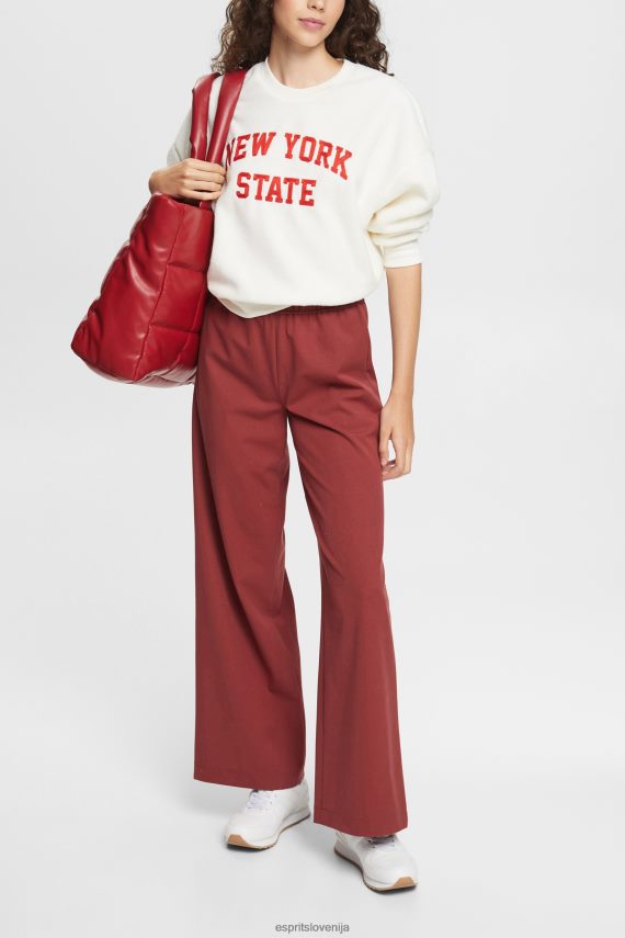 puloverji in puloverji s kapuco sl Esprit ženske teddy borg pulover študentski pulover umazano bela 6X446324