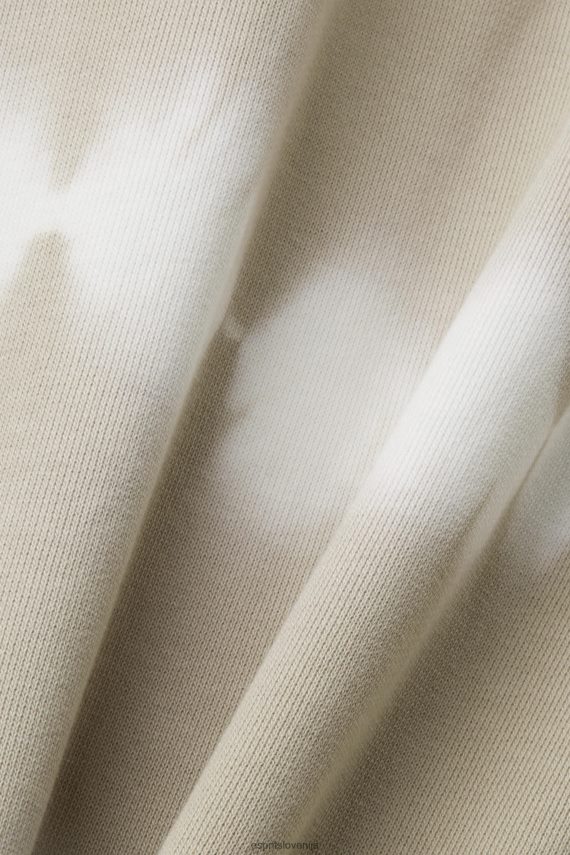 puloverji in puloverji s kapuco sl Esprit ženske tie dye pulover s kapuco prašno zelena 6X446296