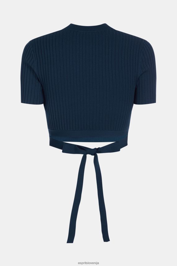 puloverji sl Esprit ženske naguban vrh mornarica 6X446378