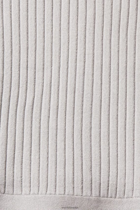 puloverji sl Esprit ženske naguban vrh srednje siva 6X446469