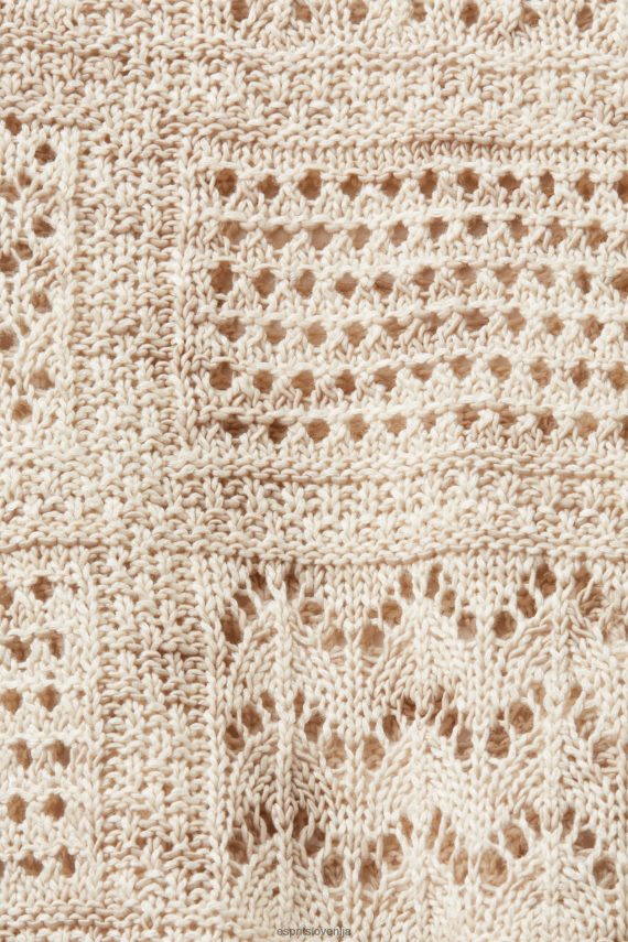 puloverji sl Esprit ženske pulover brez rokavov pesek 6X4467