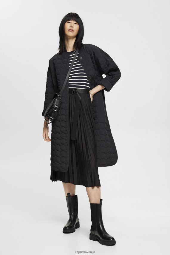 puloverji sl Esprit ženske rebrasti pulover s kratkimi rokavi mornarica 6X446319