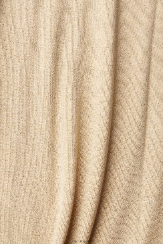 rezervoar sl Esprit ženske bleščeč top brez rokavov zlato 6X446404