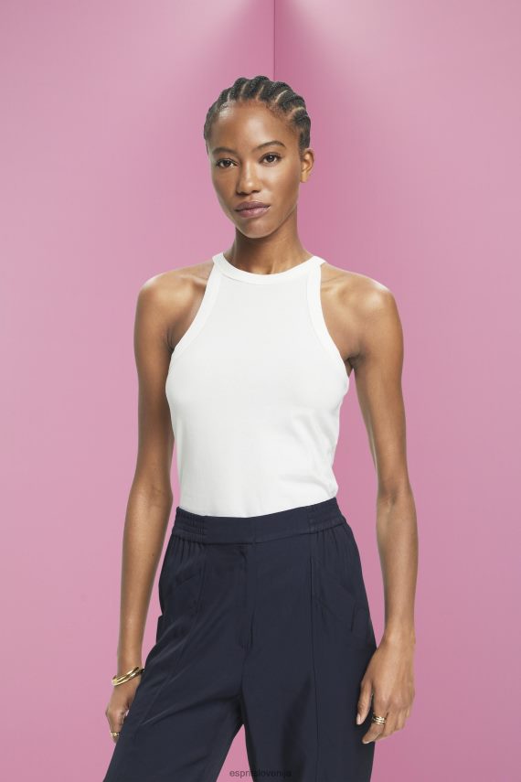 rezervoar sl Esprit ženske brezrokavnik iz džersija umazano bela 6X446241