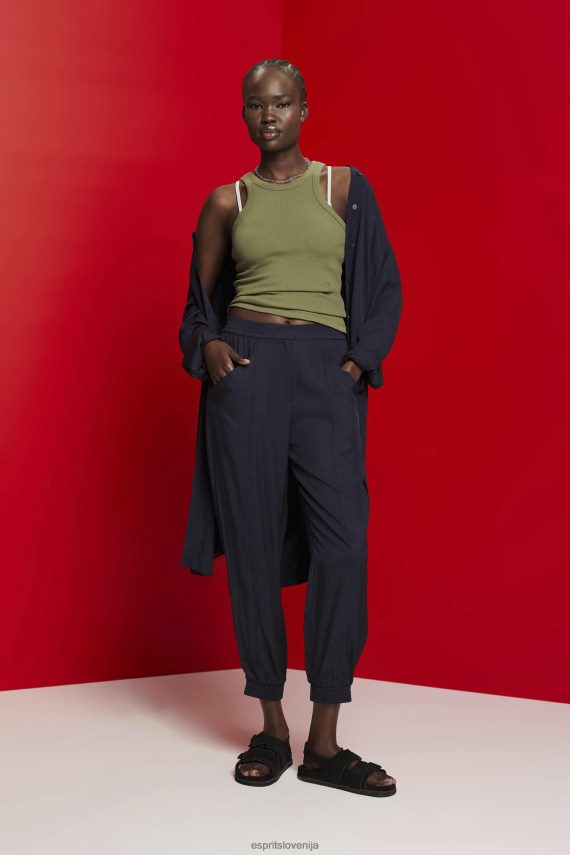 rezervoar sl Esprit ženske rebrast brezrokavnik olivno 6X446283