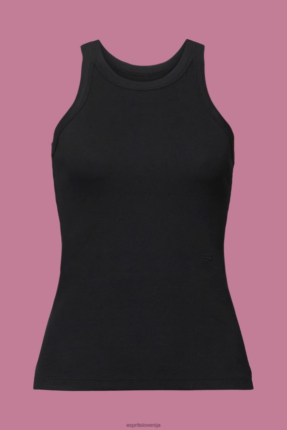 rezervoar sl Esprit ženske rebrast brezrokavnik Črna 6X446280
