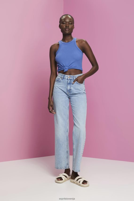 rezervoar sl Esprit ženske rebrast brezrokavnik sivo modra 6X446284