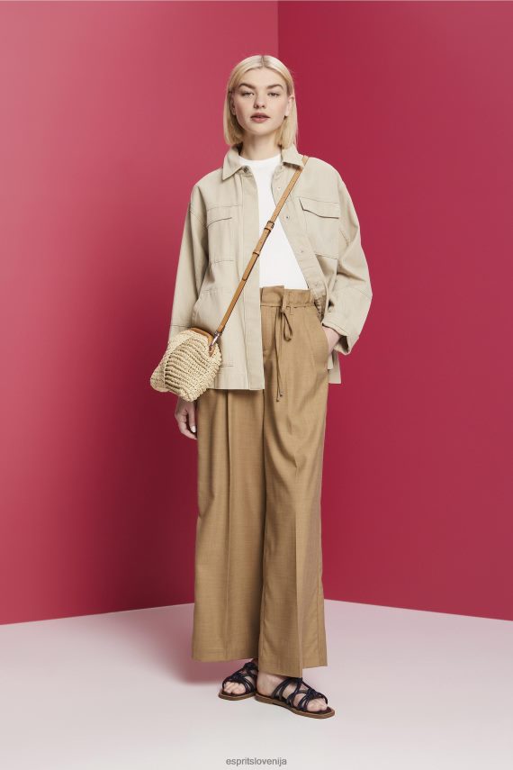 rezervoar sl Esprit ženske rebrasto pleten brezrokavnik umazano bela 6X44693