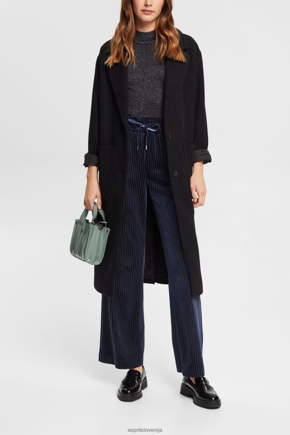 tekači sl Esprit ženske široke črtaste joggerje mornarica 6X446423