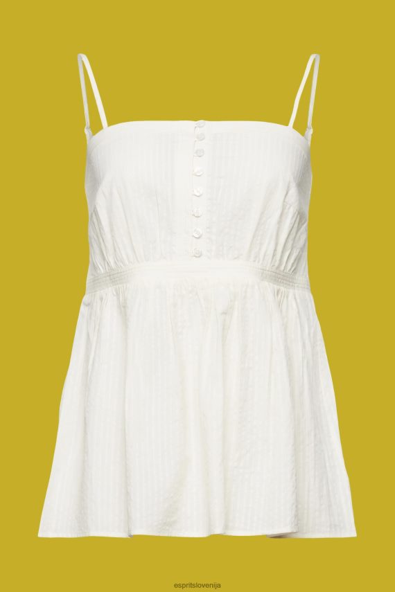 vrh sl Esprit ženske teksturiran cami top bela 6X446224