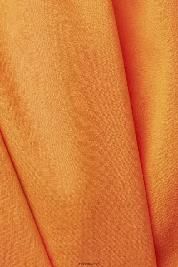 vrh sl Esprit ženske zgornji del kamisola s suknjičem, tencel oranžna 6X446199