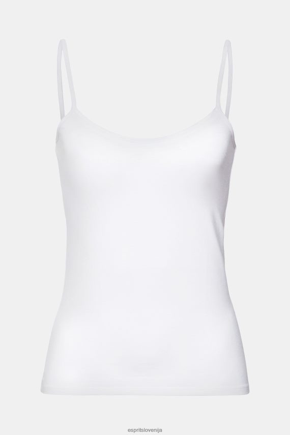 vrh sl Esprit ženske zgornji del s špageti naramnicami, lenzing ecovero bela 6X446518