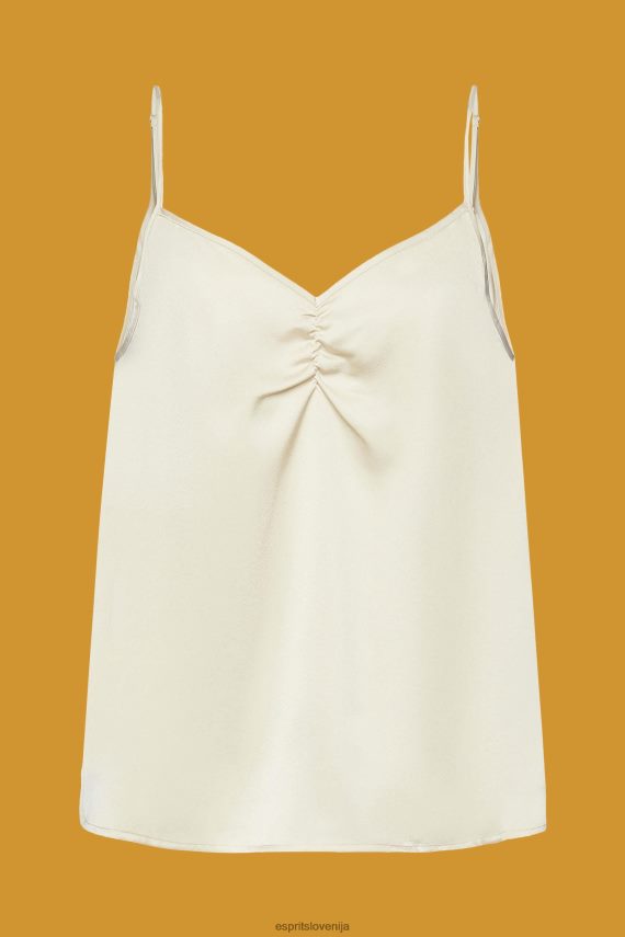 vrh sl Esprit ženske zgornji del s satenastimi naramnicami svetlo taupe 6X446355