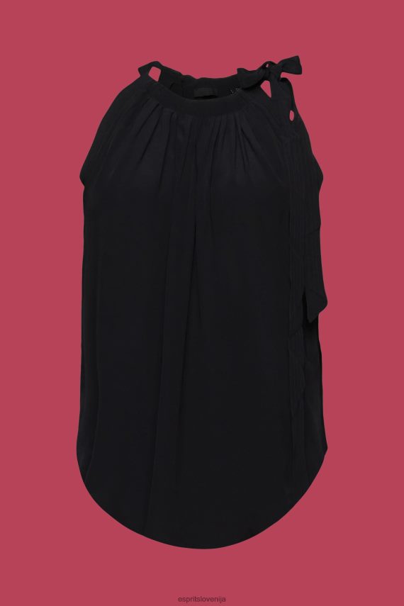 vrh sl Esprit ženske zgornji del z ovratnikom Črna 6X446223